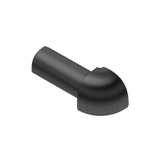 RONDEC Outside Corner 90° - PVC Plastic Black 1/4" (6 mm) 