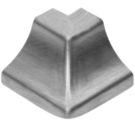 DILEX-HKU Coin extérieur 90° avec un radius de 3/8" (10 mm) - acier inoxydable brossé (V4)