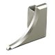 DILEX-AHKA Right End Cap with 3/8" Radius Anodized Aluminum Satin Nickel