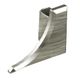 DILEX-AHKA Cap de fermeture droit avec un rayon de 3/8" Aluminium anodisé Nickel brossé