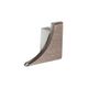 DILEX-AHKA Right End Cap with 3/8" Radius Anodized Aluminum Light Anthracite