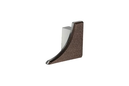 DILEX-AHKA Right End Cap with 3/8" (10 mm) Radius - Aluminum Bronze