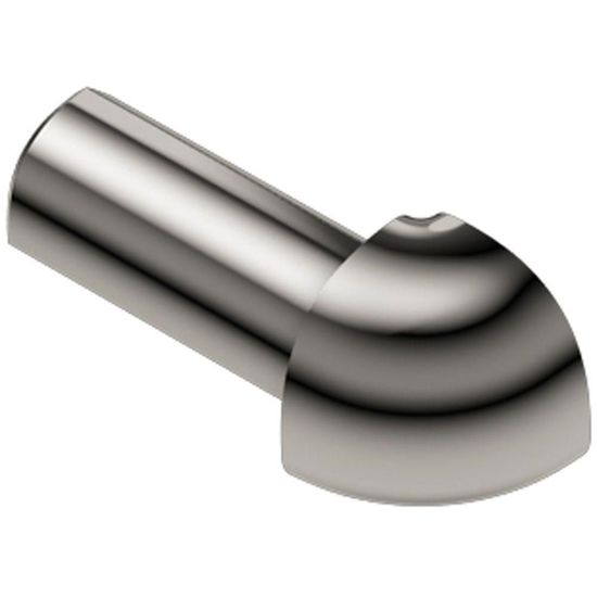 RONDEC Outside Corner 90° - Aluminum Anodized Polished Nickel 3/8" (10 mm) 