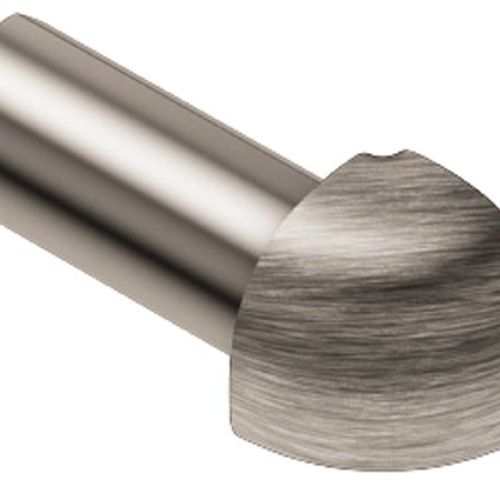 Schluter - RONDEC - Coin extérieur à 2 bouts 90° - alum. anodisé chrome brossé 1/2