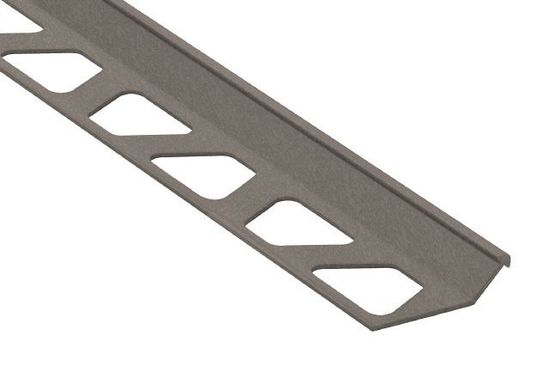 FINEC Profilé de finition et de protection des rebords - aluminium gris pierre 1/2" (12.5 mm) x 8' 2-1/2"