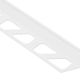 FINEC Profilé de finition et de protection des rebords - aluminium blanc mat 11/32" (9 mm) x 8' 2-1/2"