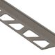 FINEC Profilé de finition et de protection des rebords - aluminium gris pierre 11/32" (9 mm) x 8' 2-1/2"