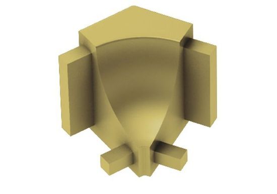 DILEX-AHK Inside Corner 135° with 3/8" (10 mm) Radius - Aluminum Anodized Matte Brass
