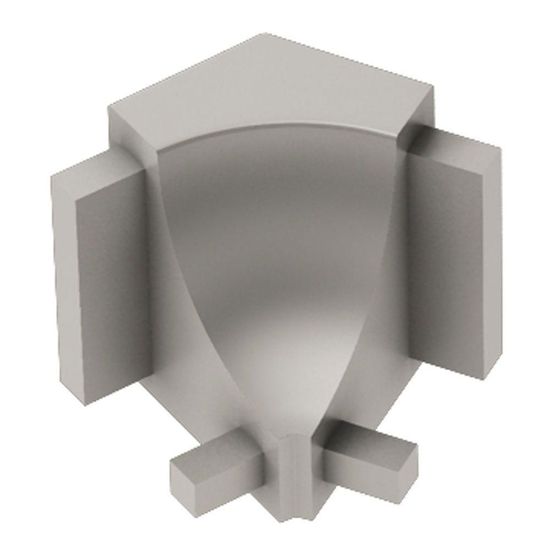 DILEX-AHK Inside Corner 135° with 3/8" (10 mm) Radius - Aluminum Anodized Matte Nickel