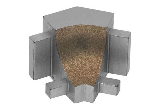 DILEX-AHK Inside Corner 135° with 3/8" (10 mm) Radius - Aluminum Beige