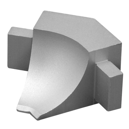 DILEX-AHKA Coin intérieur 135° avec un radius de 3/8" (10 mm) - aluminium anodisé mat