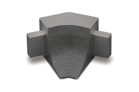DILEX-AHKA Inside Corner 135° with 3/8" (10 mm) Radius - Aluminum Stone Grey