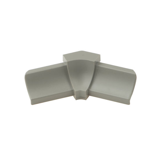 DILEX-PHK Inside Corner 135° with 3/8" (10 mm) Radius - PVC Plastic Grey