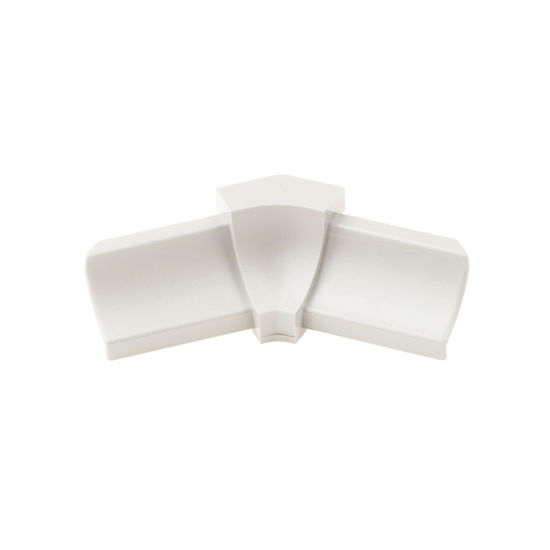 DILEX-PHK Inside Corner 135° with 3/8" (10 mm) Radius - PVC Plastic White
