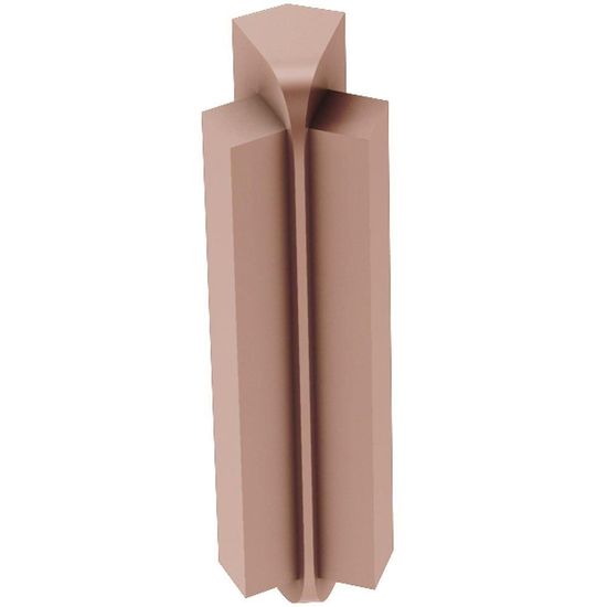 RONDEC-STEP Inside Corner 135° with Vertical Leg 1-1/2"  - Aluminum Anodized Matte Copper 3/8" (10 mm) 