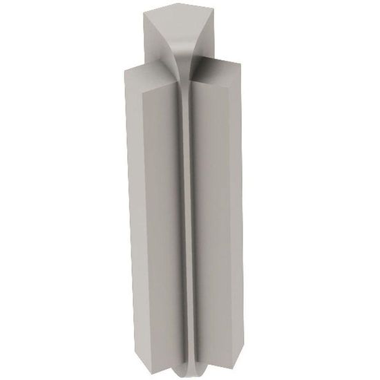 RONDEC-STEP Inside Corner 135° with Vertical Leg 1-1/2"  - Aluminum Anodized Matte Nickel 3/8" (10 mm) 