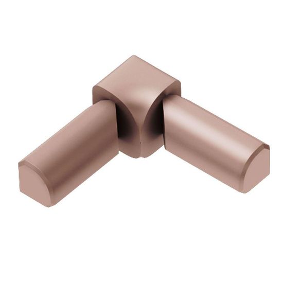 RONDEC 2-Leg Inside Corner 90° - Aluminum Anodized Matte Copper 3/8" (10 mm) 