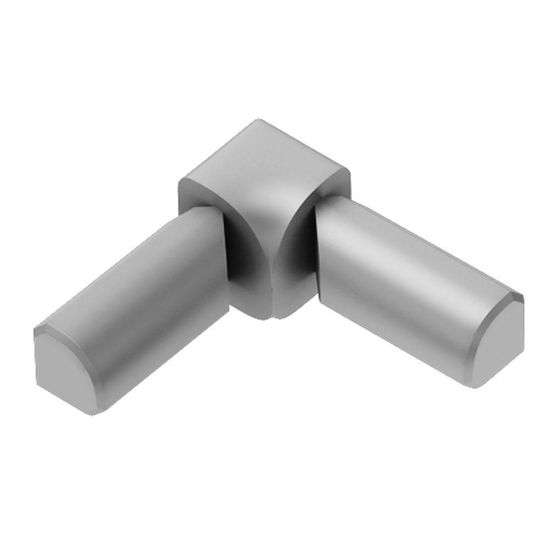 RONDEC 2-Leg Inside Corner 90° - Aluminum Anodized Matte 1/2" (12.5 mm) 
