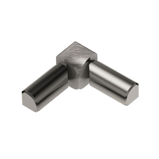 RONDEC 2-Leg Inside Corner 90° - Aluminum Anodized Brushed Nickel 1/2" (12.5 mm) 