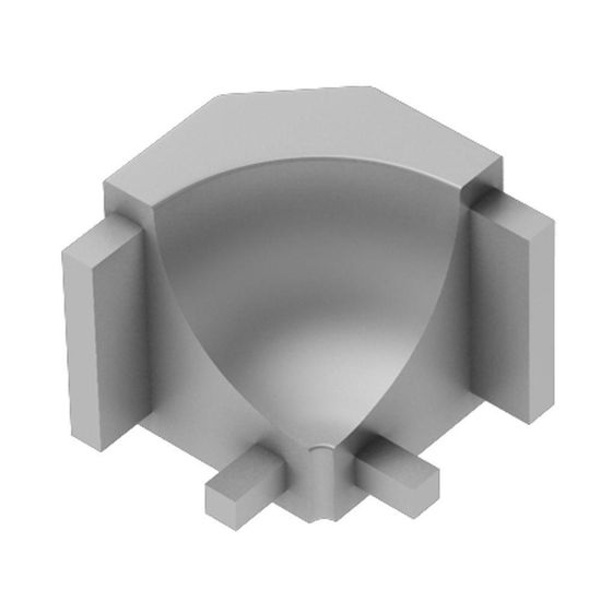 DILEX-AHK Inside Corner 90° with 3/8" (10 mm) Radius - Aluminum Anodized Matte