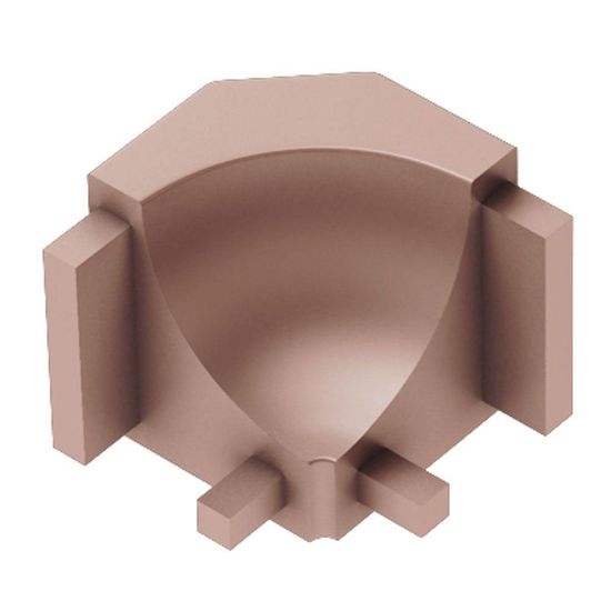DILEX-AHK Inside Corner 90° with 3/8" (10 mm) Radius - Aluminum Anodized Matte Copper
