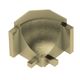DILEX-AHK Inside Corner 90° with 3/8" Radius Anodized Aluminum Brushed Brass