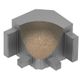 DILEX-AHK Inside Corner 90° with 3/8" Radius Aluminum Beige