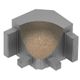 DILEX-AHK Coin intérieur 90° avec un radius de 3/8" (10 mm) - aluminium beige