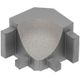 DILEX-AHK Coin intérieur 90° avec un radius de 3/8" (10 mm) - aluminium grège
