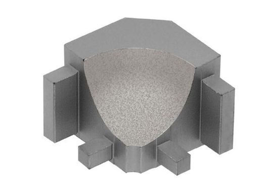 DILEX-AHK Inside Corner 90° with 3/8" (10 mm) Radius - Aluminum Greige