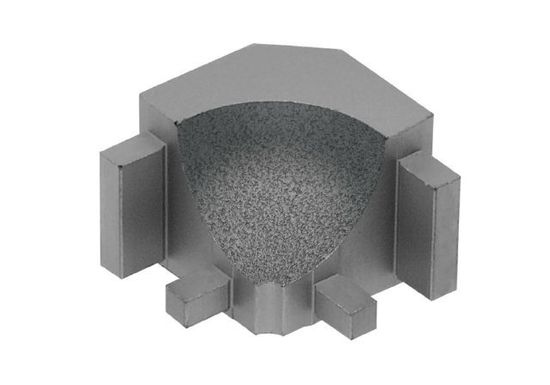 DILEX-AHK Inside Corner 90° with 3/8" (10 mm) Radius - Aluminum Pewter