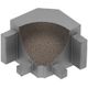 DILEX-AHK Coin intérieur 90° avec un radius de 3/8" (10 mm) - aluminium anthracite clair