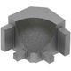 DILEX-AHK Inside Corner 90° with 3/8" Radius Aluminum Stone Grey