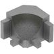 DILEX-AHK Coin intérieur 90° avec un radius de 3/8" (10 mm) - aluminium gris pierre