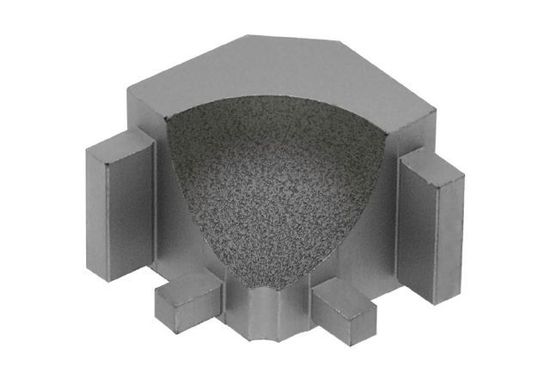 DILEX-AHK Inside Corner 90° with 3/8" (10 mm) Radius - Aluminum Stone Grey