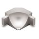 DILEX-AHKA Inside Corner 90° with 3/8" Radius Anodized Aluminum Satin