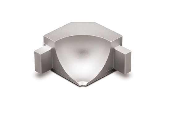 DILEX-AHKA Coin intérieur 90° avec rayon de 3/8" pour Profilé à gorge Aluminium anodisé Mat