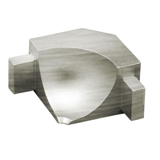 DILEX-AHKA Inside Corner 90° with 3/8" (10 mm) Radius - Aluminum Anodized Brushed Nickel
