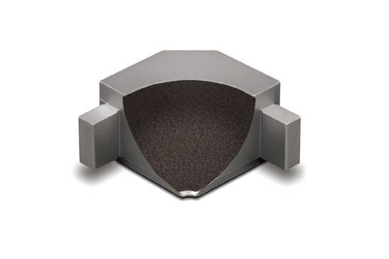 DILEX-AHKA Coin intérieur 90° avec un radius de 3/8" (10 mm) - aluminium anthracite foncé
