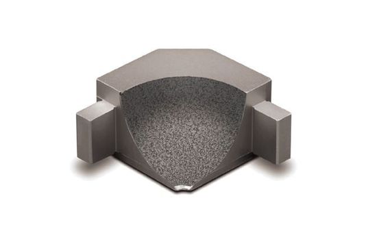 DILEX-AHKA Coin intérieur 90° avec un radius de 3/8" (10 mm) - aluminium étain