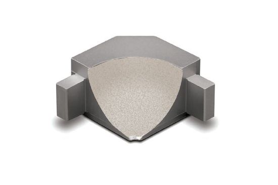 DILEX-AHKA Coin intérieur 90° avec un radius de 3/8" (10 mm) - aluminium ivoire