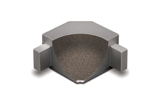 DILEX-AHKA Coin intérieur 90° avec un radius de 3/8" (10 mm) - aluminium anthracite clair