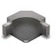 DILEX-AHKA Inside Corner 90° with 3/8" Radius Anodized Aluminum Stone Grey