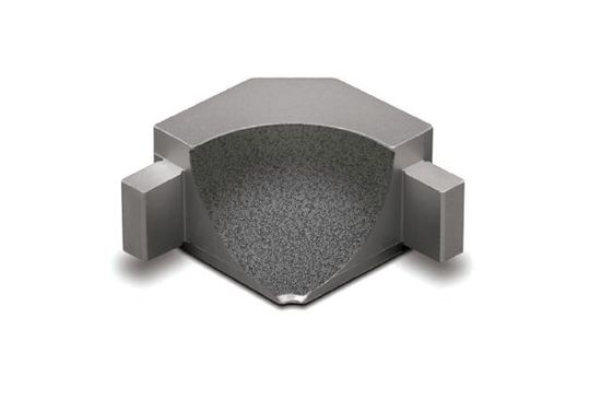 DILEX-AHKA Coin intérieur 90° avec un radius de 3/8" (10 mm) - aluminium gris pierre
