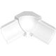 DILEX-PHK Inside Corner 90° avec un radius de 3/8" Plastique PVC Blanc éclatant