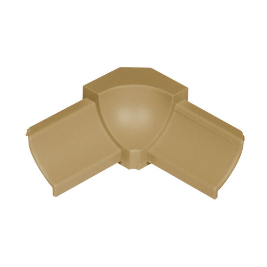 DILEX-PHK Inside Corner 90° avec un radius de 3/8" (10 mm) - plastique PVC beige clair