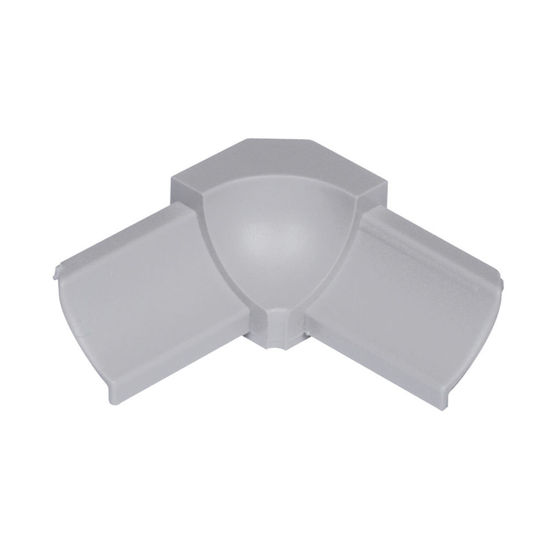 DILEX-PHK Inside Corner 90° with 3/8" (10 mm) Radius - PVC Plastic Classic Grey