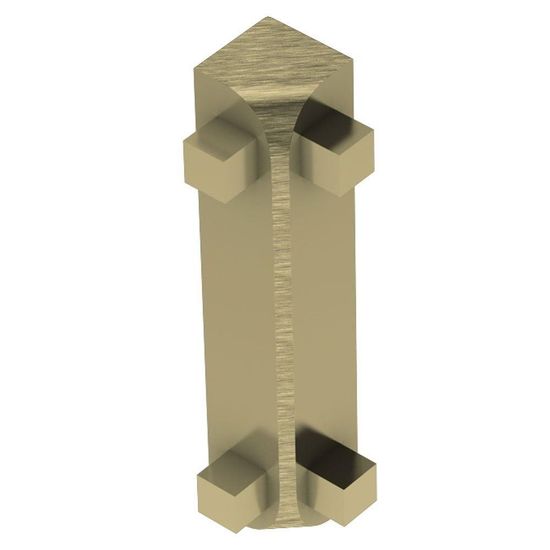 RONDEC-CT Inside Corner 90° - Aluminum Anodized Brushed Brass 1/2" (12.5 mm) 