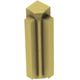 RONDEC-STEP Inside Corner 90° with 2-1/4" Vertical Leg Anodized Aluminum Satin Brass 5/16" (8 mm)