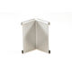 SCHIENE-STEP Countertop/Stairs Inside Corner 90° with 1-1/2" Vertical Leg Stainless Steel (V2) Brushed 1/2" (12.5 mm)